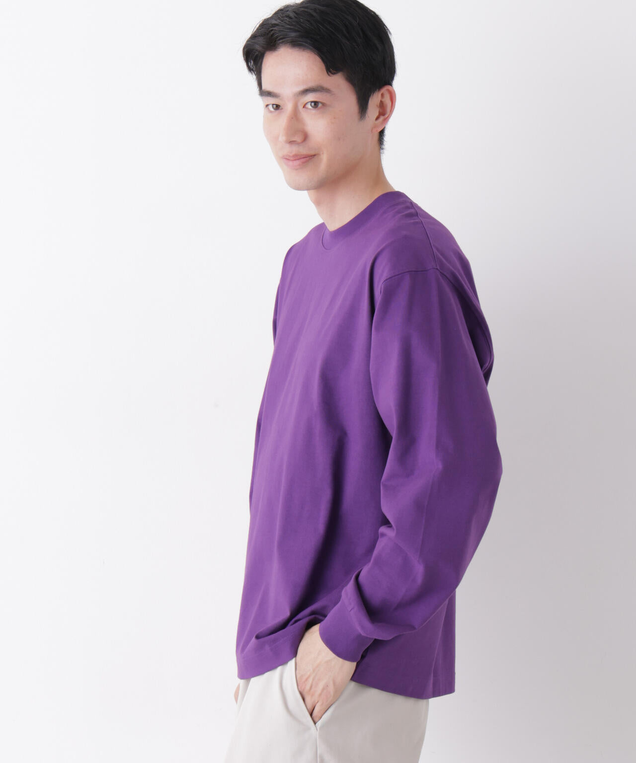 8ozビッグシルエットTシャツ 長袖 6726223208