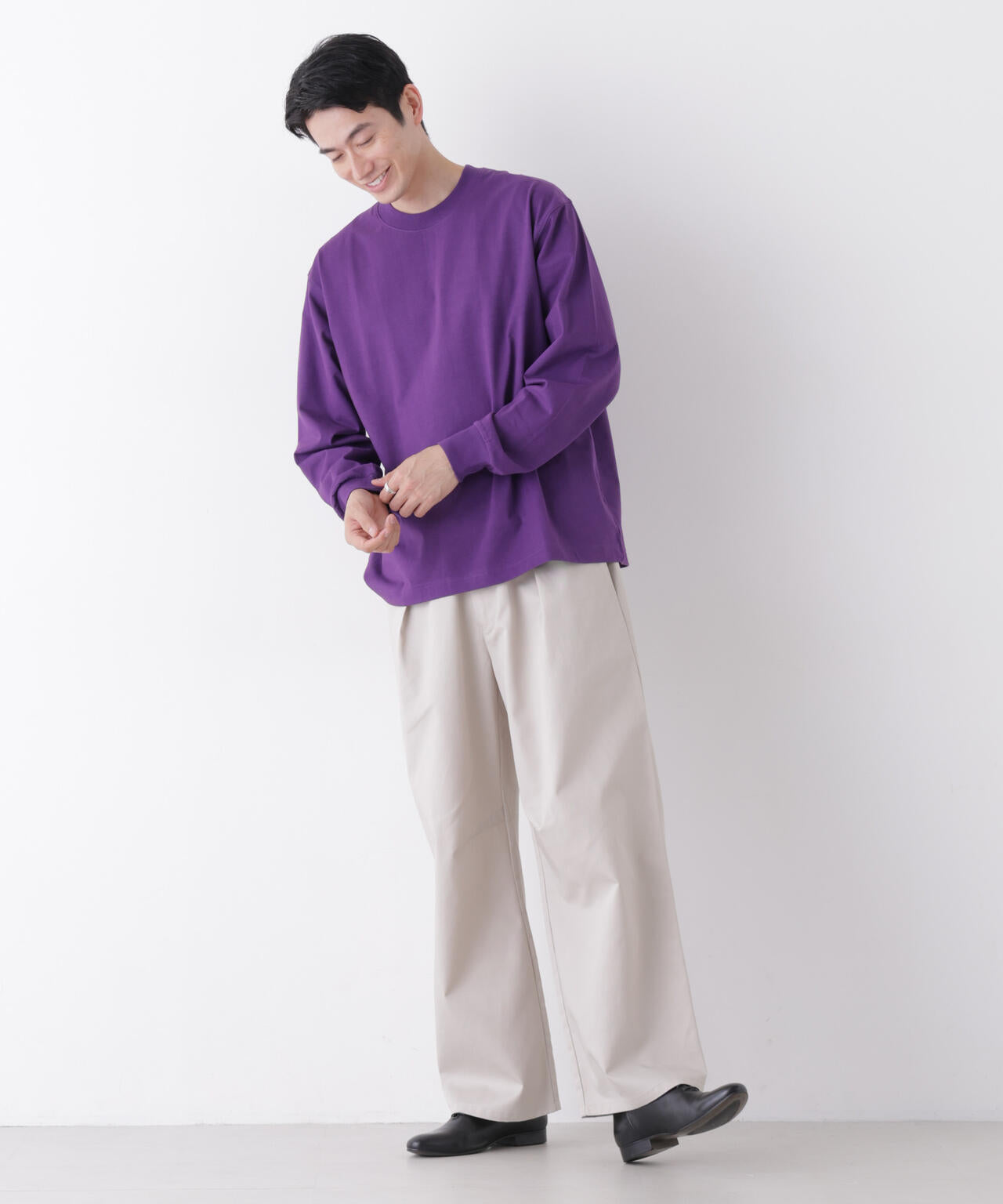 8ozビッグシルエットTシャツ 長袖 6726223208