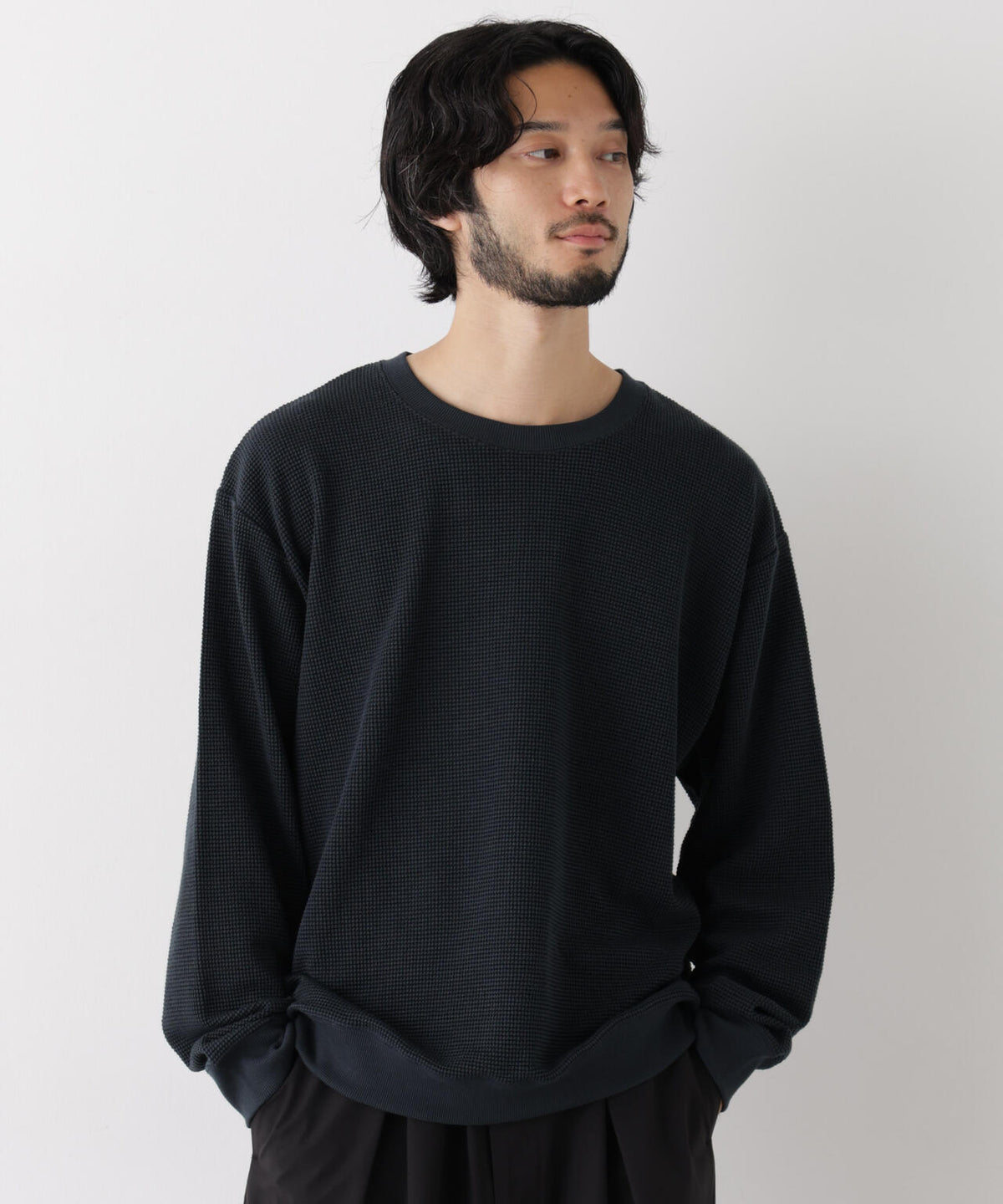 テックワッフルワイドプルオーバー 長袖 6726223209