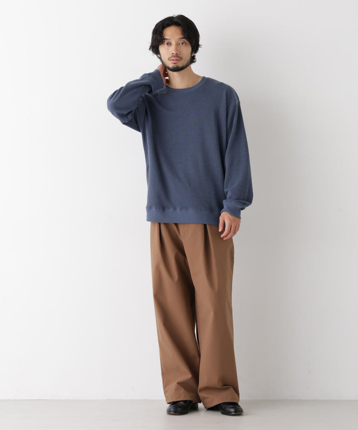 テックワッフルワイドプルオーバー 長袖 6726223209