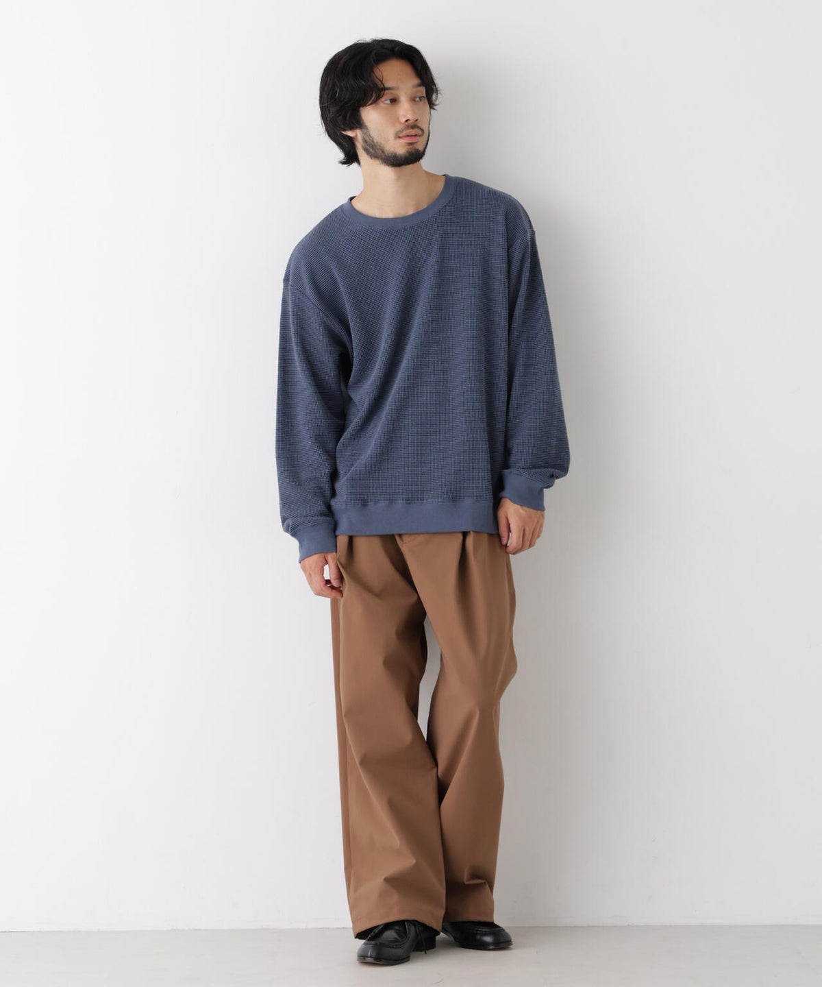 テックワッフルワイドプルオーバー 長袖 6726223209
