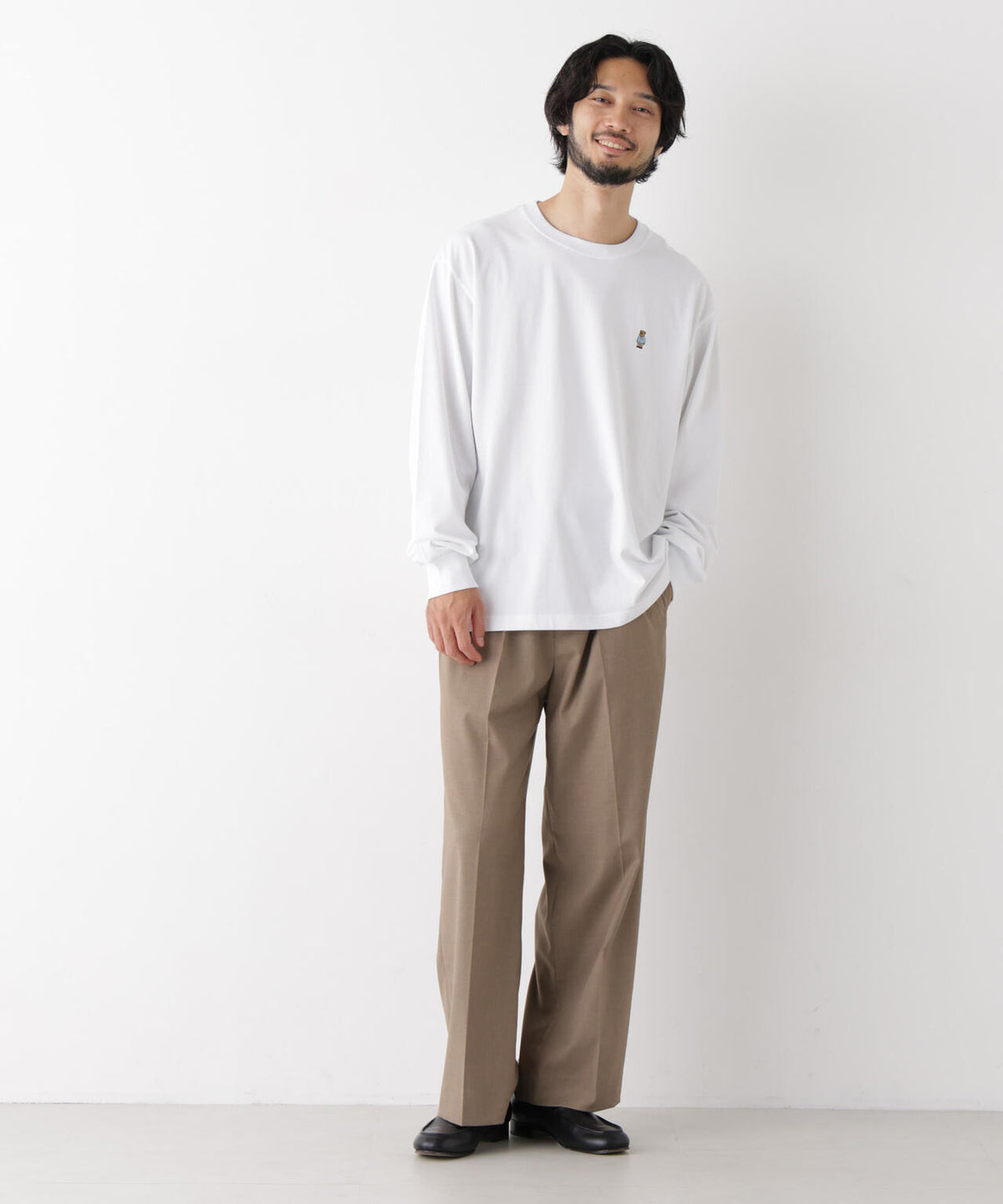 ナノベアビッグTシャツ 長袖 6726223211