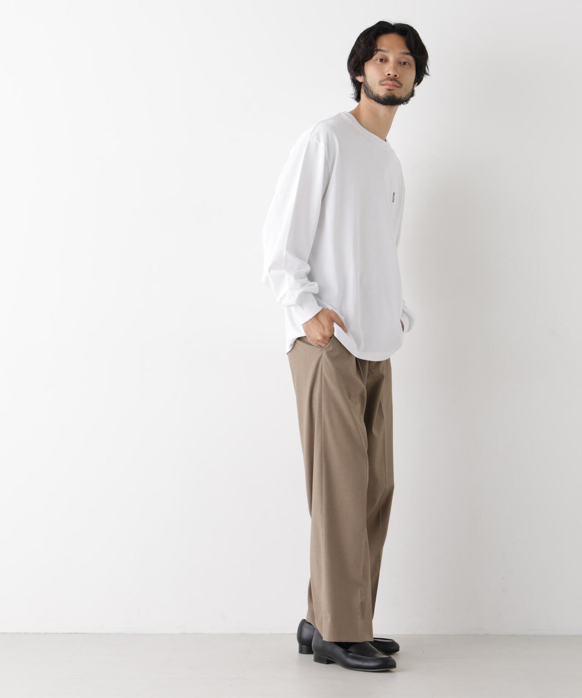 ナノベアビッグTシャツ 長袖 6726223211