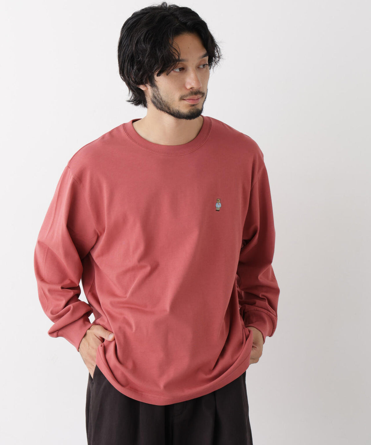 ナノベアビッグTシャツ 長袖 6726223211
