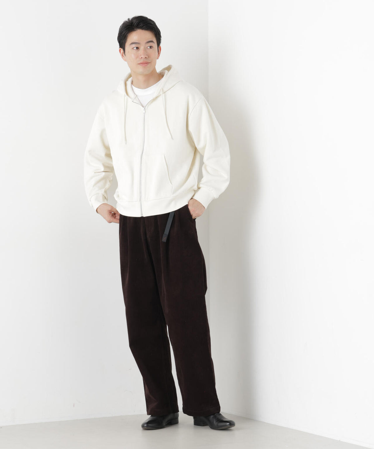 WEB限定/ワイドフィットスウェットZIPパーカー 6726223217