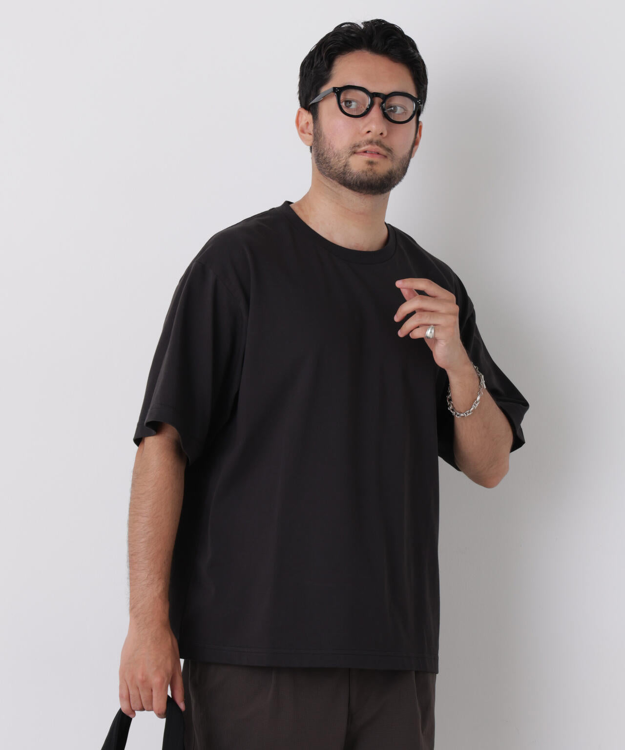 USAコットン×COOLMAX(R)ワイドTシャツ 半袖 6726224206