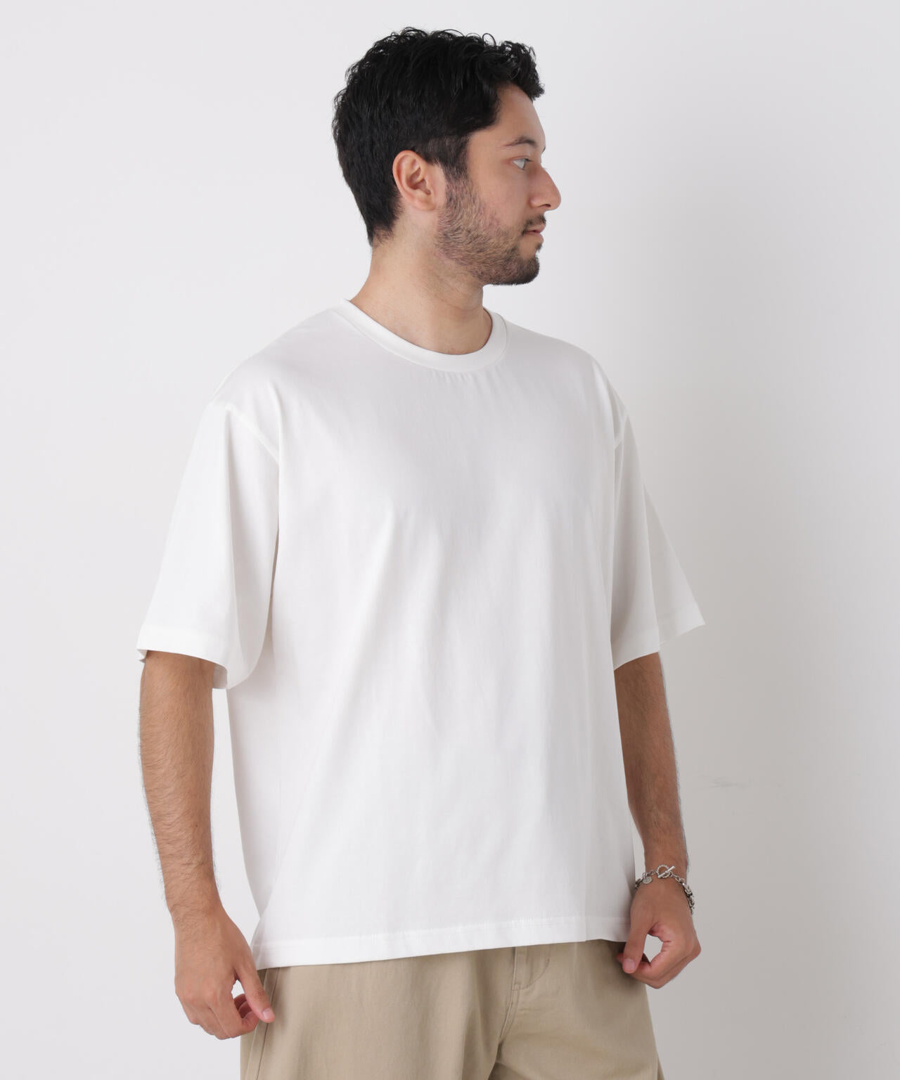 USAコットン×COOLMAX(R)ワイドTシャツ 半袖 6726224206