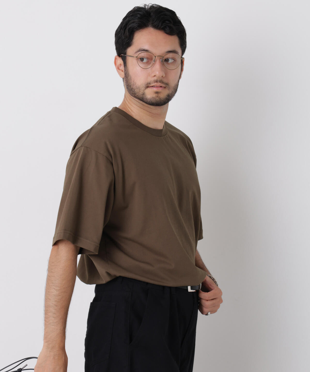 USAコットン×COOLMAX(R)ワイドTシャツ 半袖 6726224206