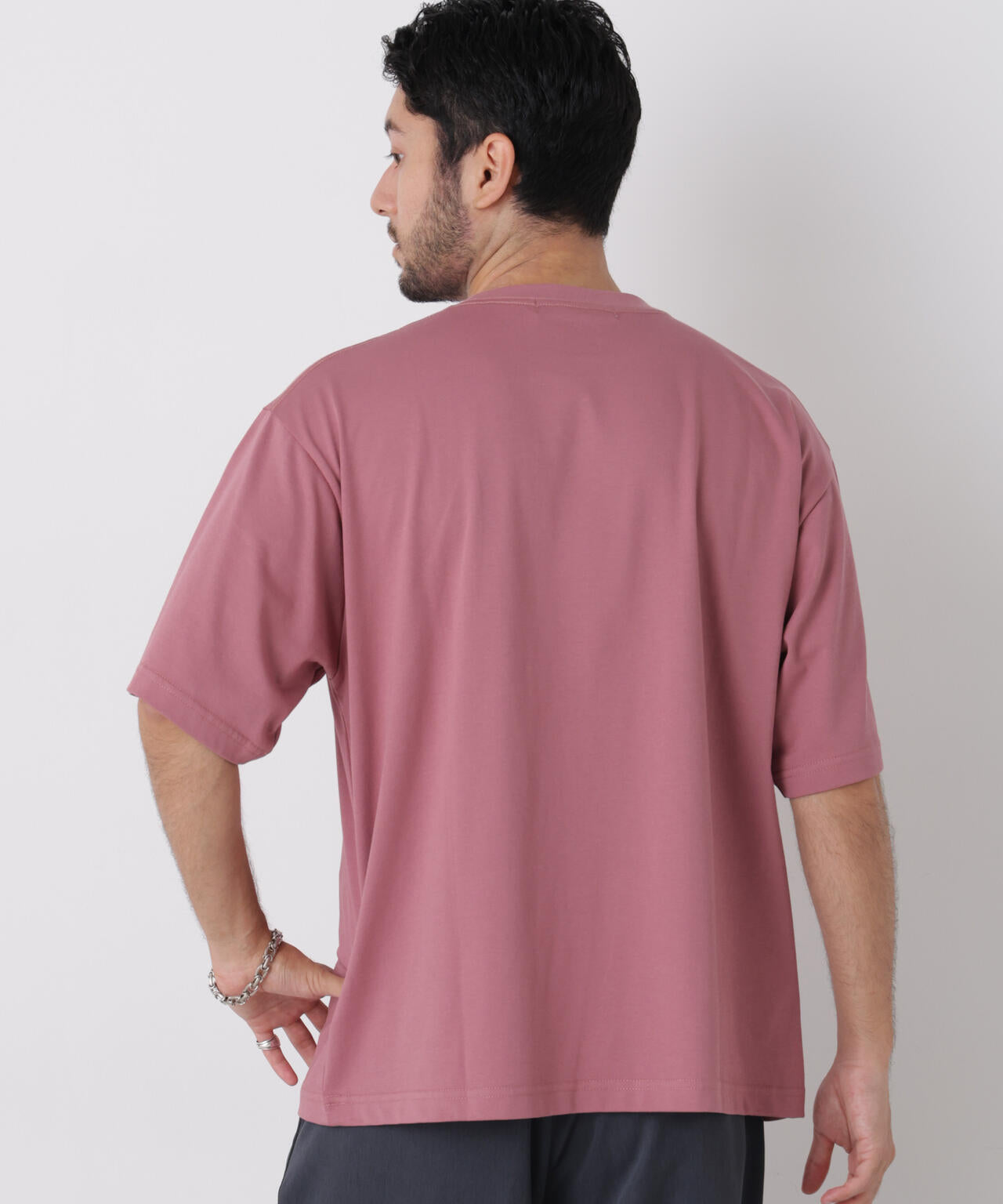 USAコットン×COOLMAX(R)ワイドTシャツ 半袖 6726224206