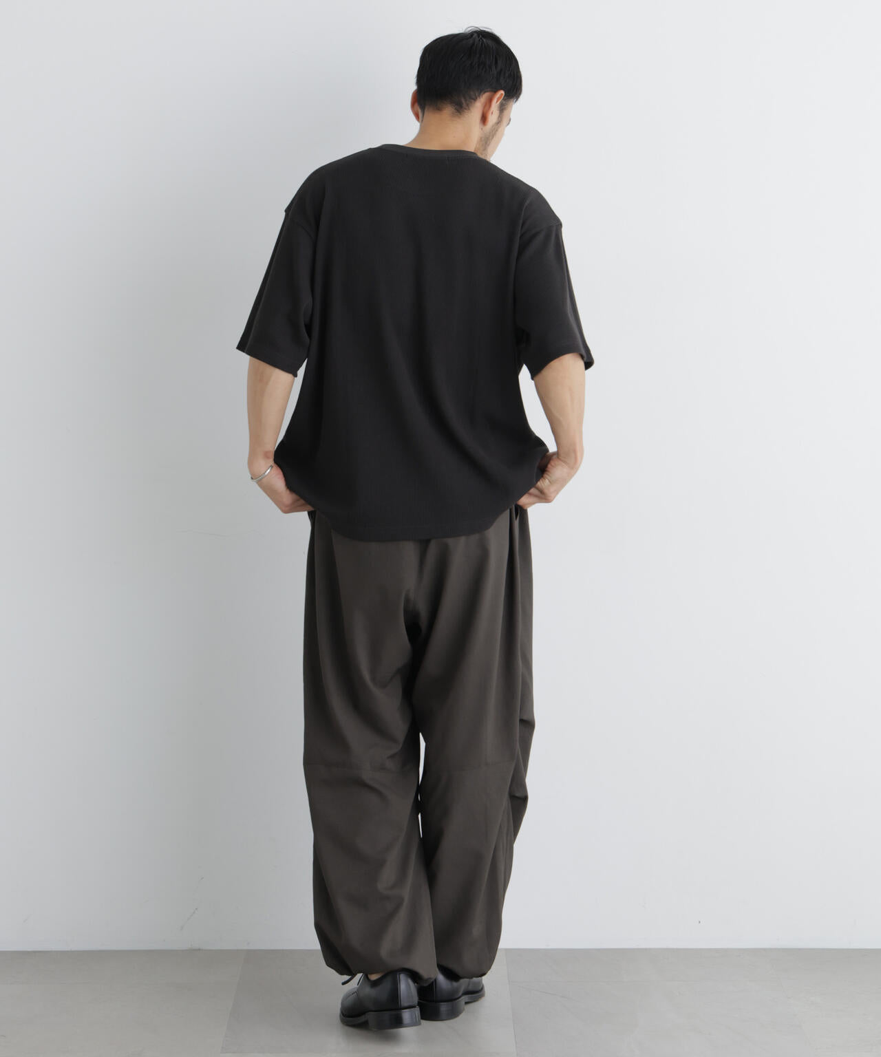 USAコットン×COOLMAX(R) ワッフルワイドTシャツ半袖 6726224207