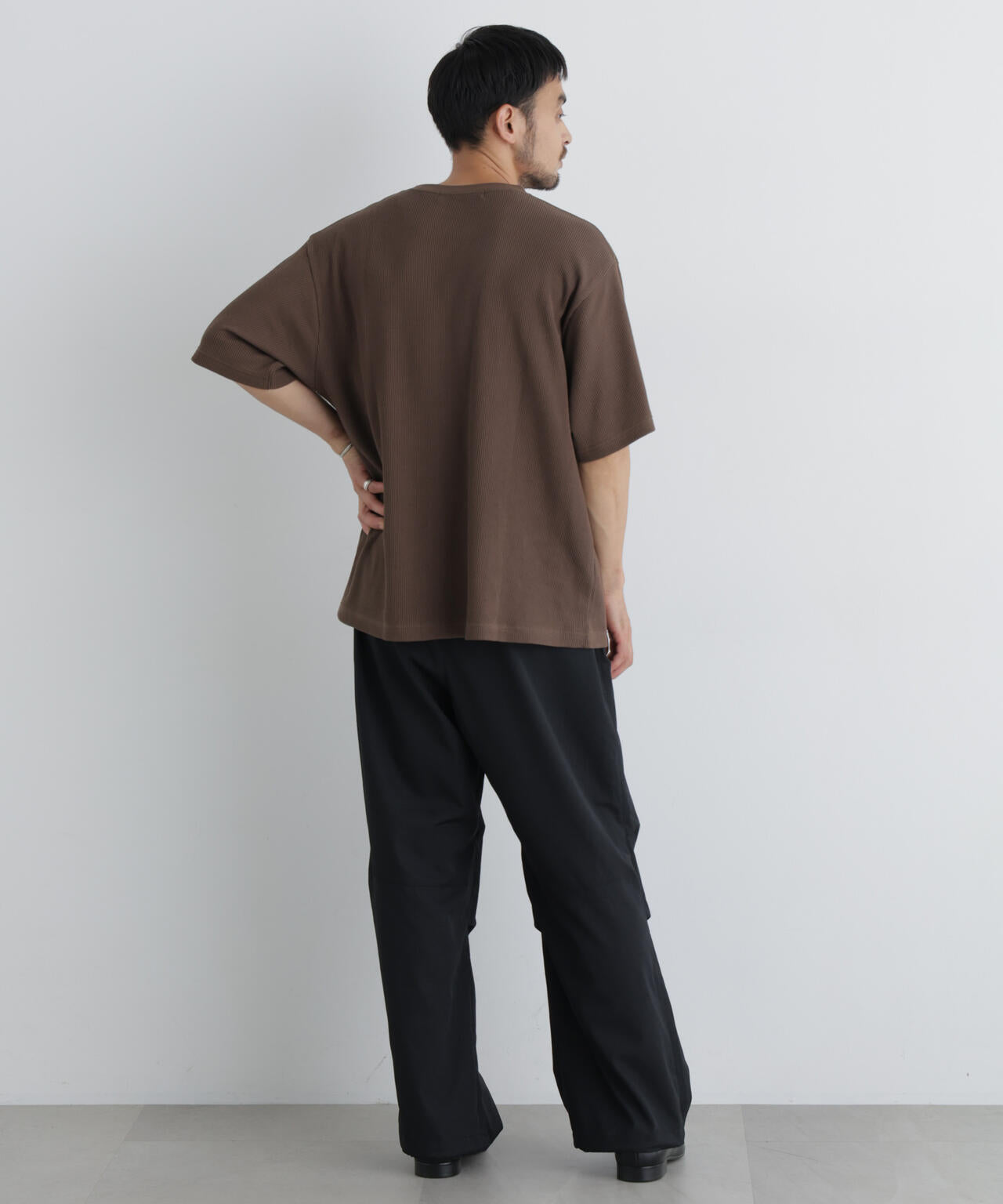 USAコットン×COOLMAX(R) ワッフルワイドTシャツ半袖 6726224207