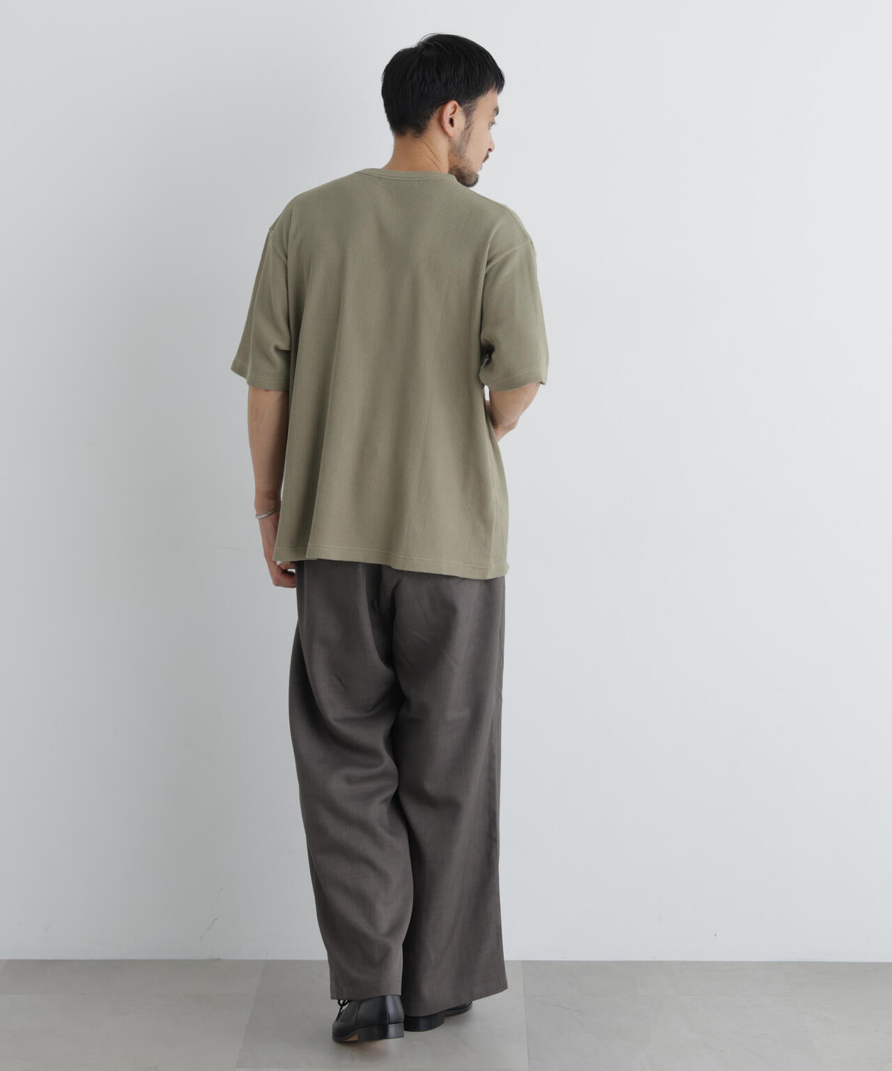 USAコットン×COOLMAX(R) ワッフルワイドTシャツ半袖 6726224207