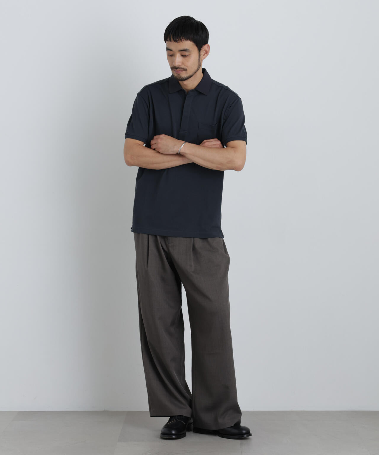 ニ*ヤ様 GOA 長袖Tシャツ 羽根 フェザー 翼 カットソー y2k LGB ナノファイン 比翼ポロ 半袖