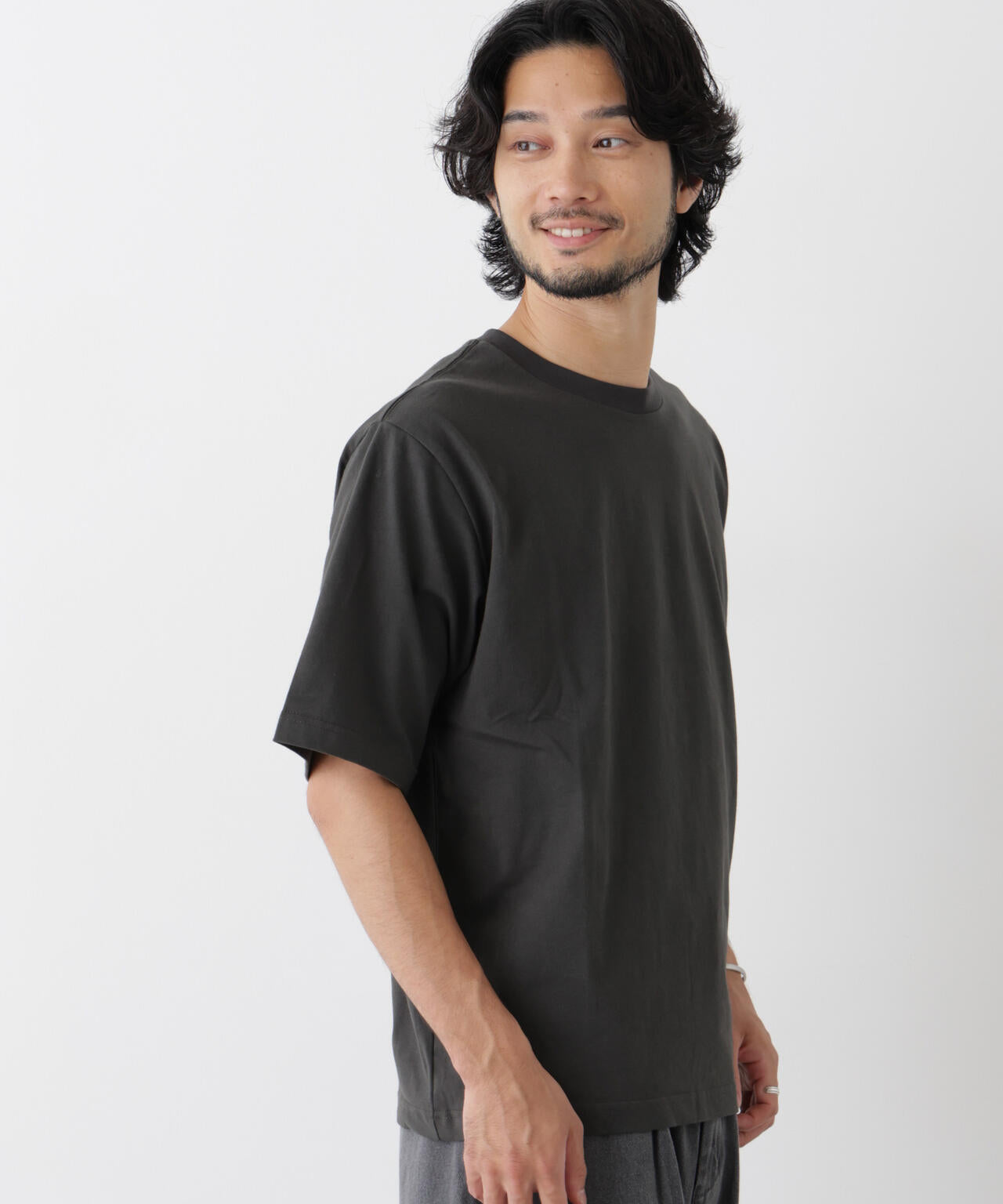 微起毛クロップドTシャツ 半袖 6726224230