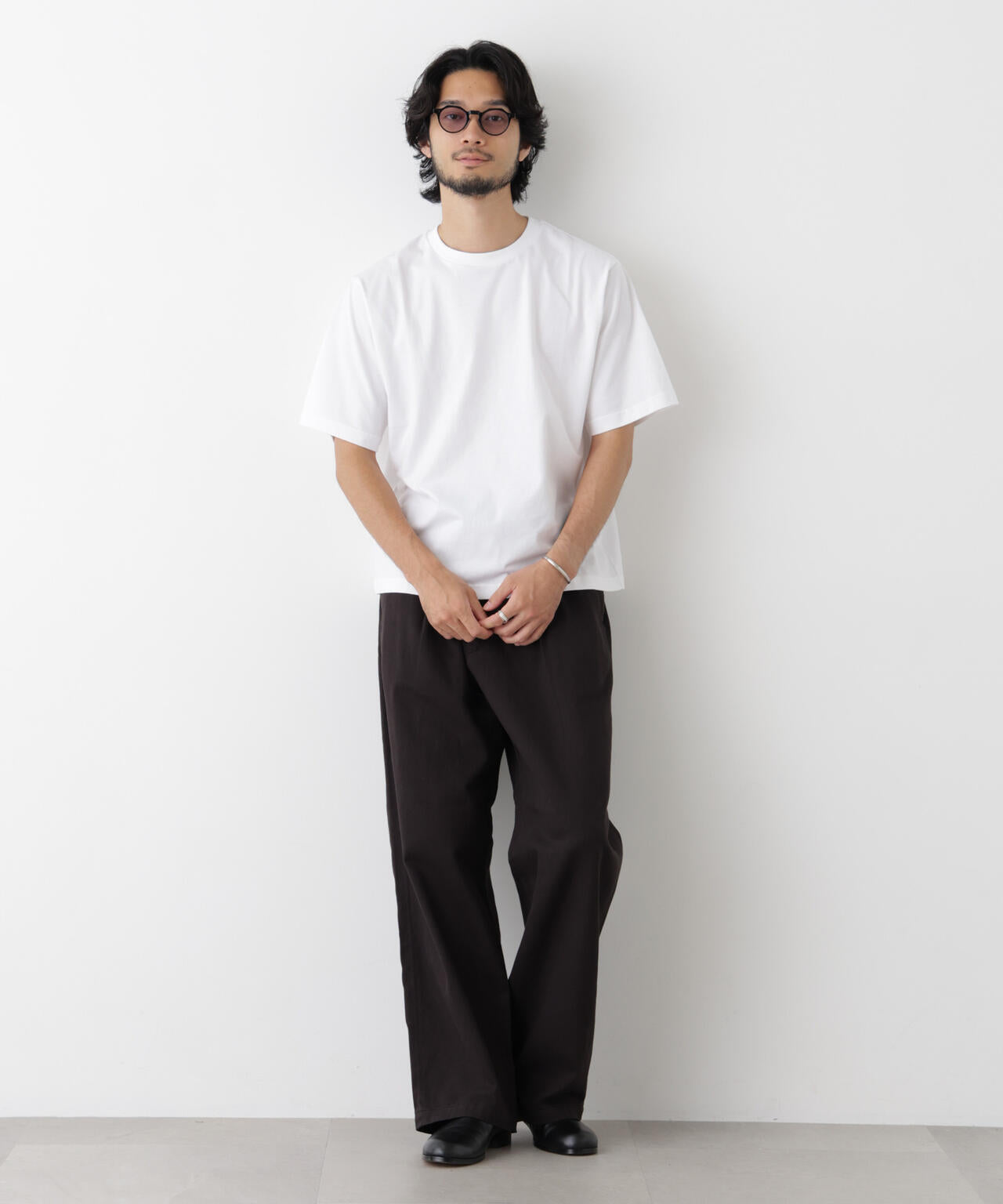 微起毛クロップドTシャツ 半袖 6726224230