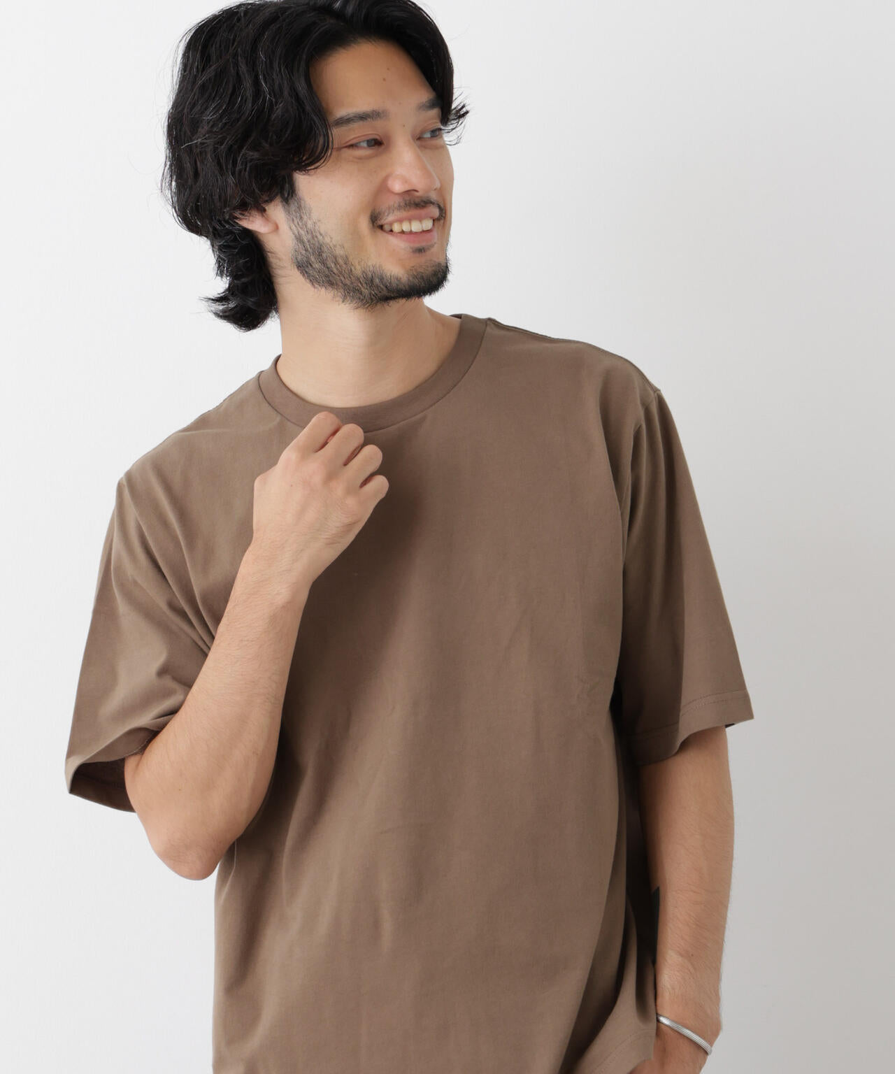 微起毛クロップドTシャツ 半袖 6726224230