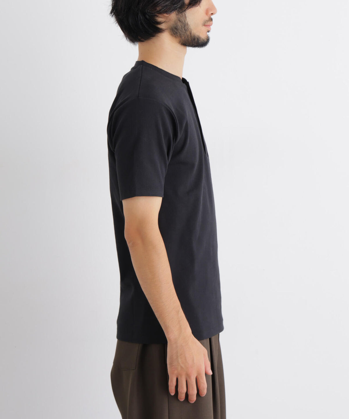 コンパクトヘンリーネックTシャツ 半袖 6726224231