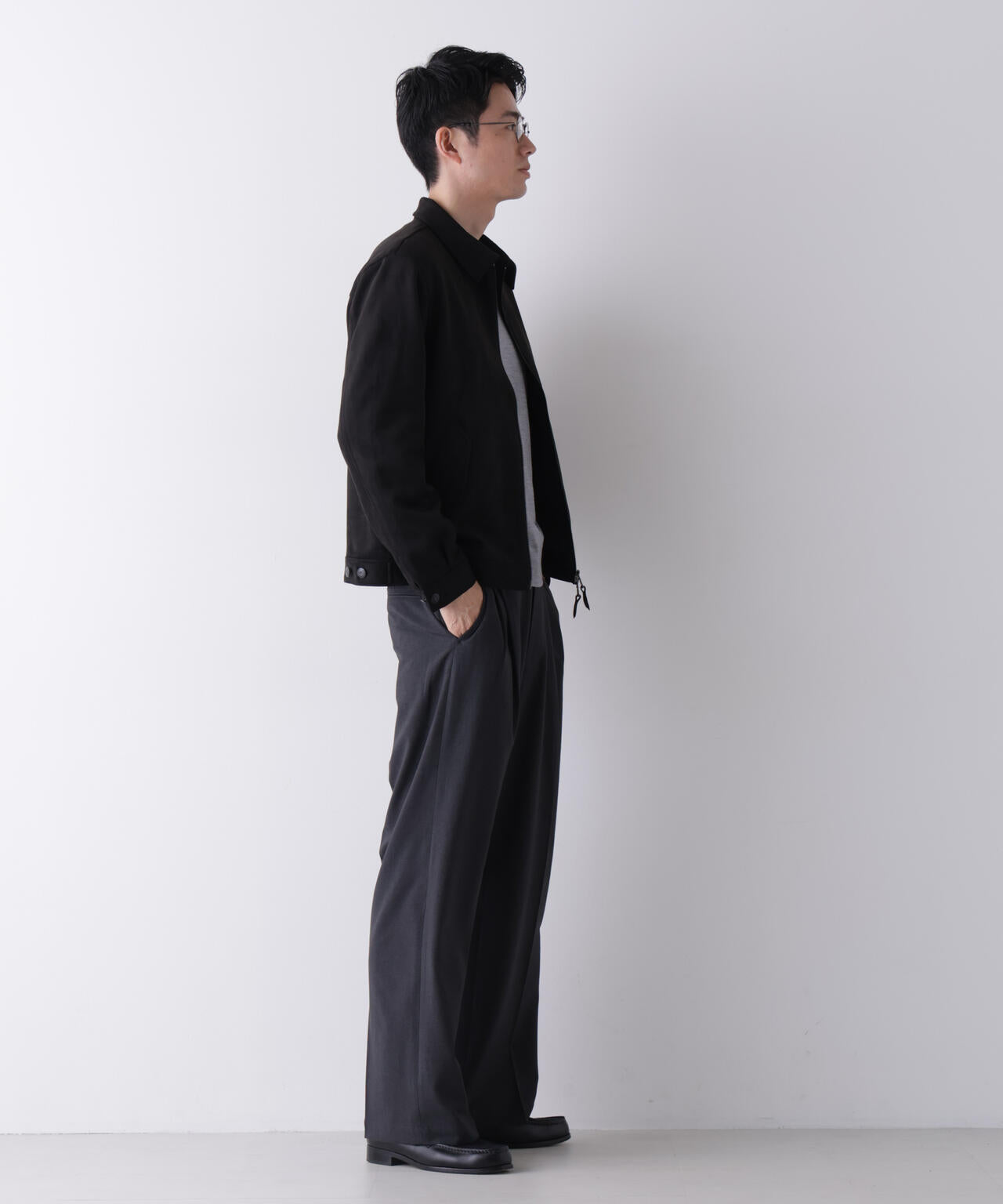 ALWAYS ワイドテーパード スラックス 6726227202
