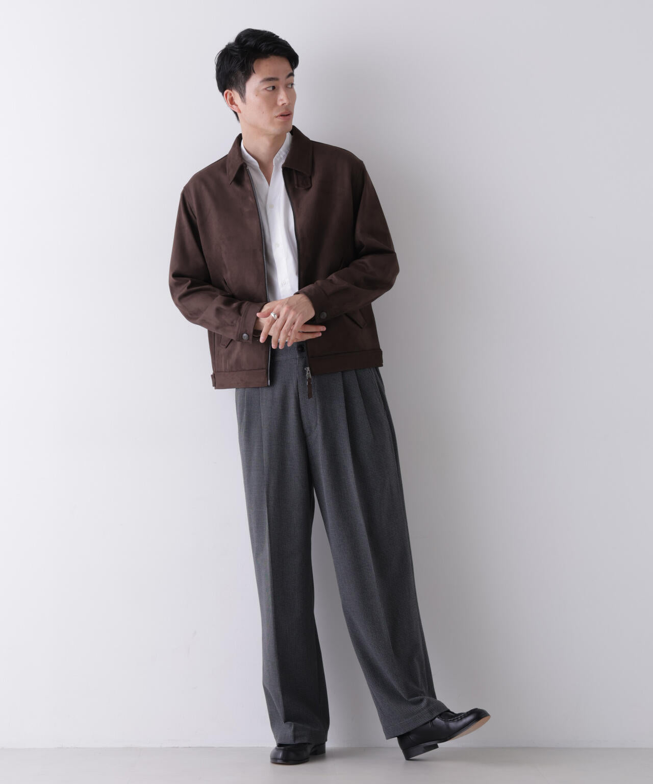 ALWAYS ワイドテーパード スラックス 6726227202