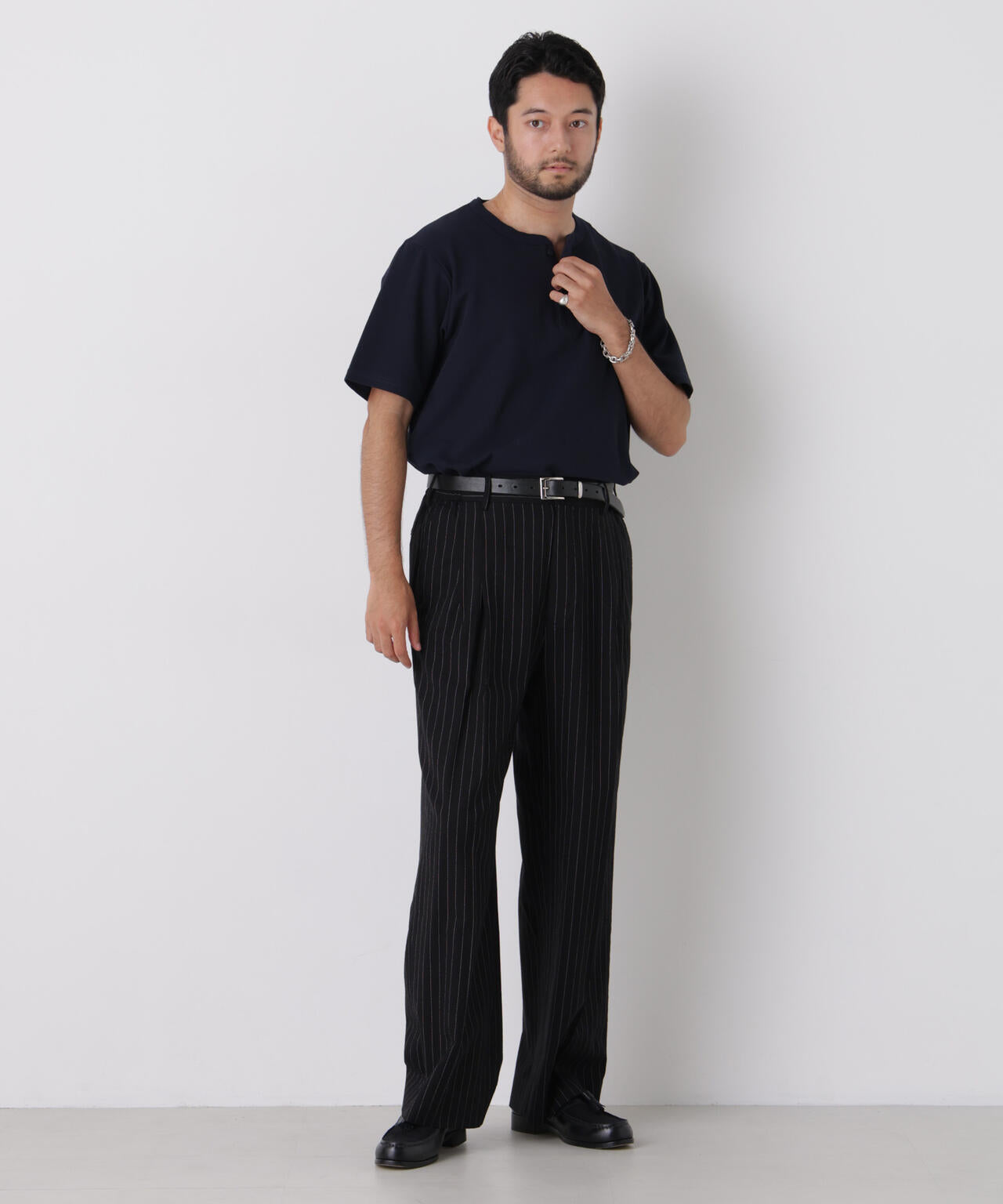 sullen vintage ワイドスラックス ストライプ ストライプワイドスラックス