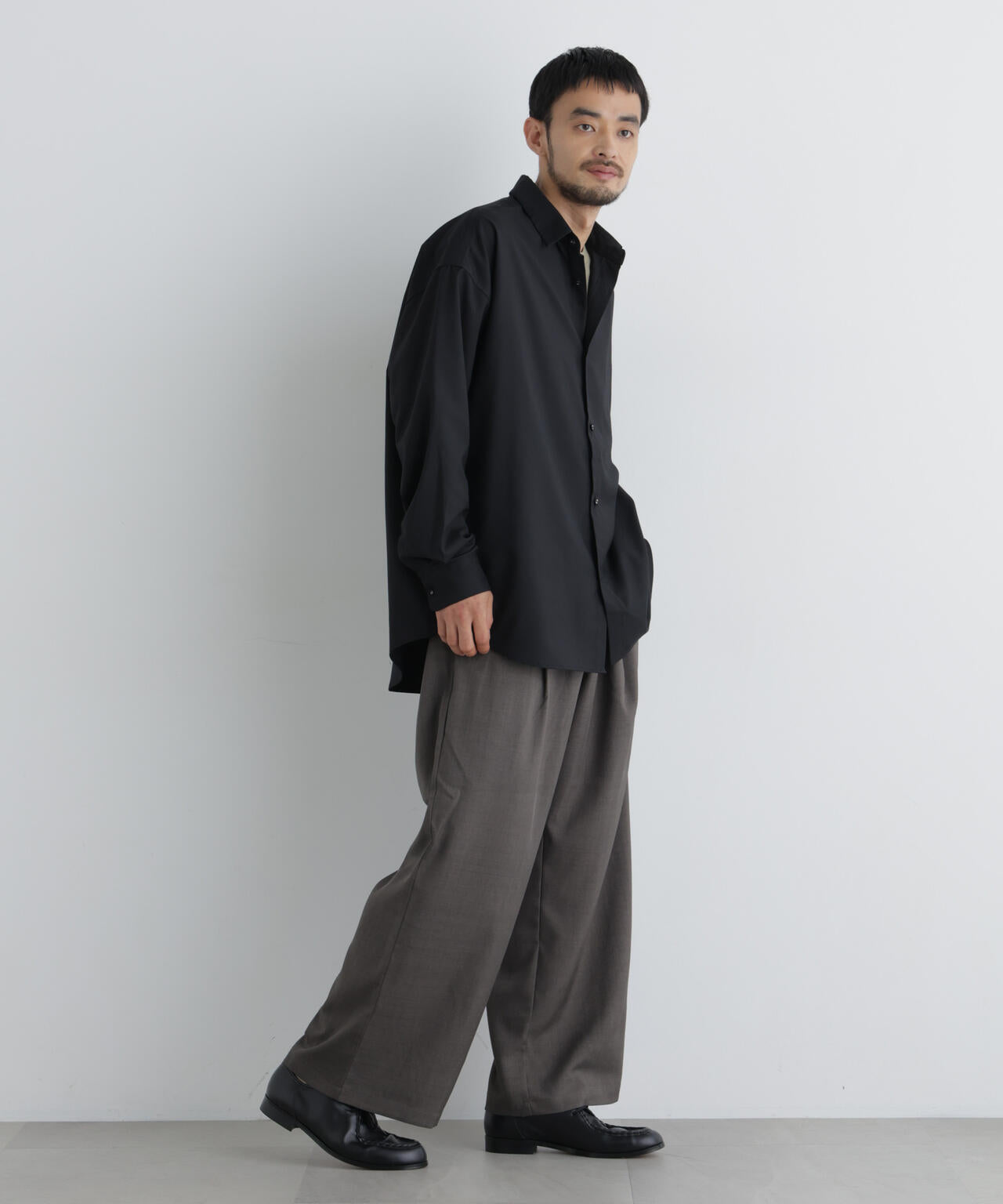 ポリエステルウィーブ ワイドパンツ 6726227212