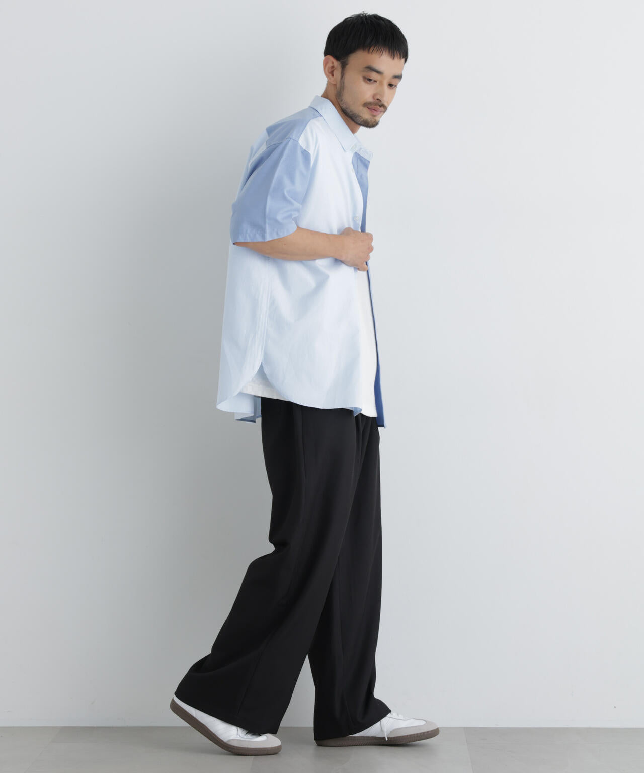 ポリエステルツイル ワイドパンツ 6726227213