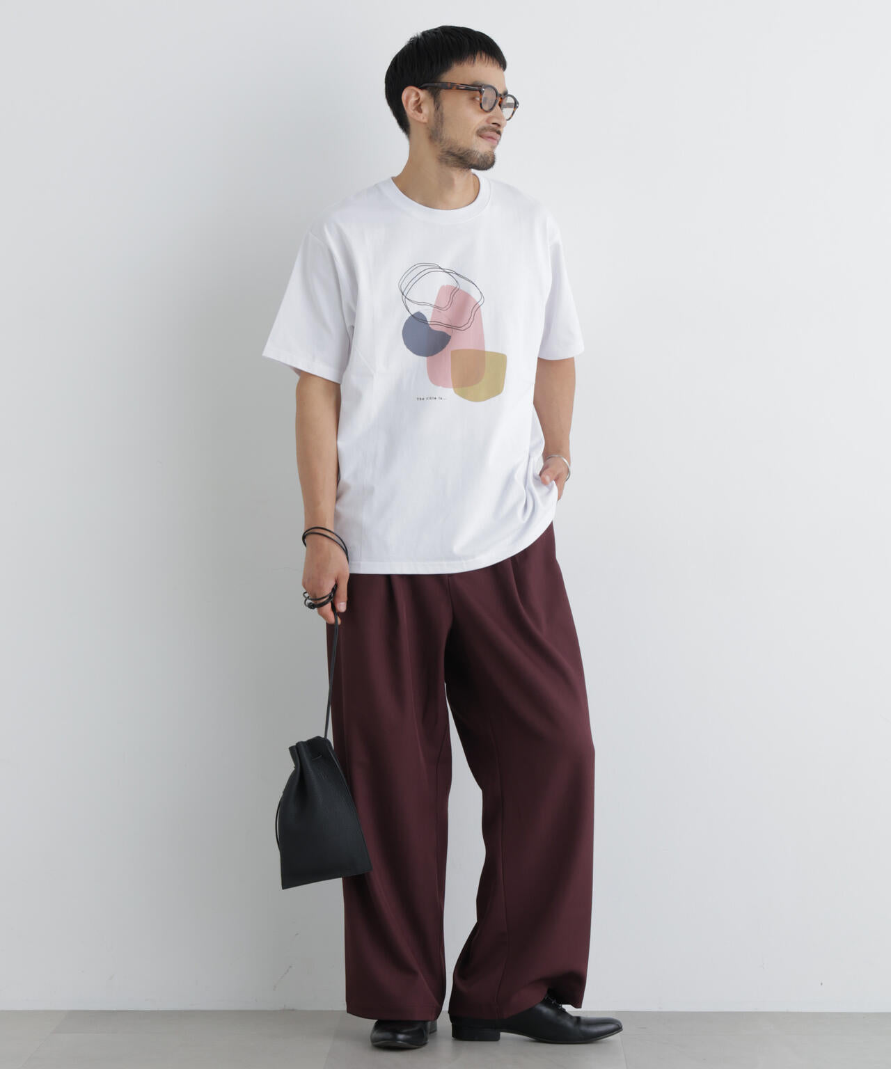 ポリエステルツイル ワイドパンツ 6726227213