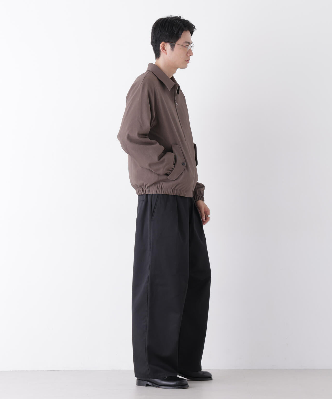 WEB限定/TCツイルワイドタックカーブパンツ 6726227216