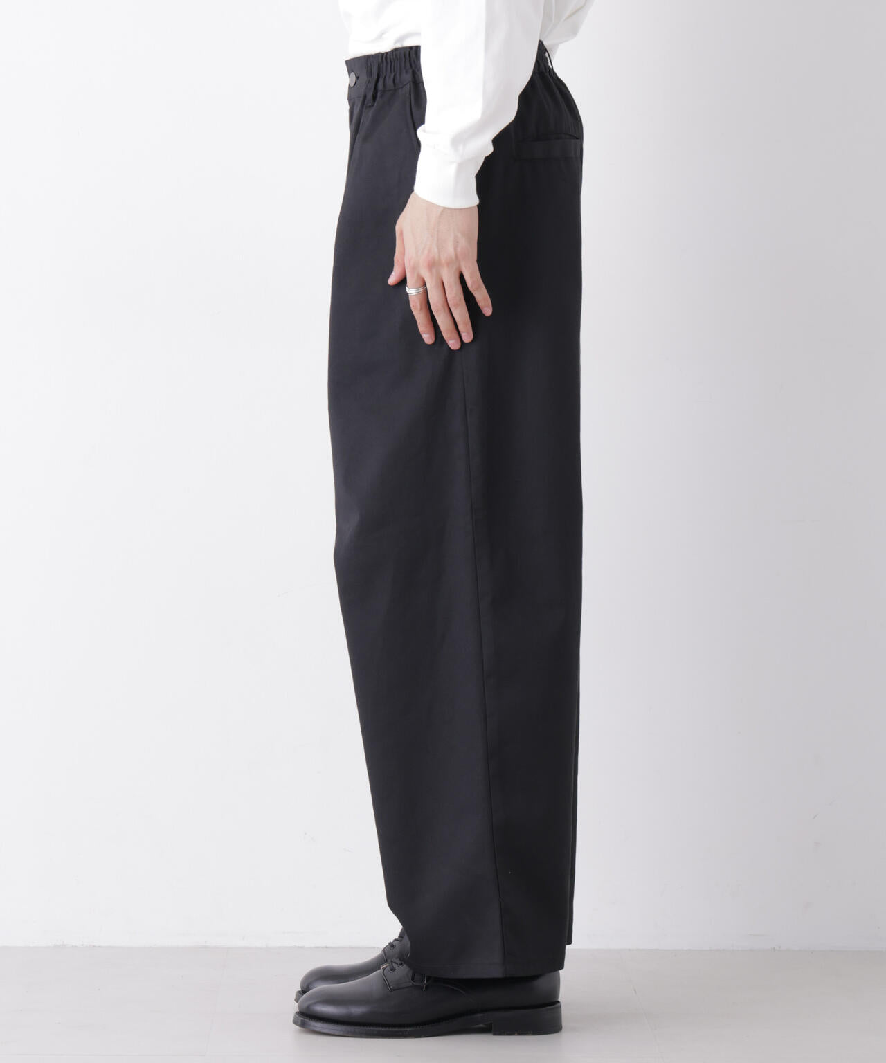 WEB限定/TCツイルワイドタックカーブパンツ 6726227216