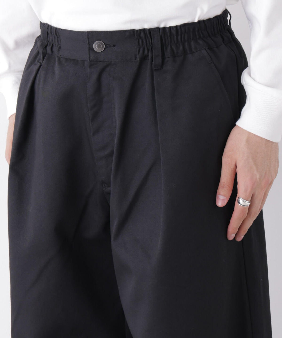 WEB限定/TCツイルワイドタックカーブパンツ 6726227216