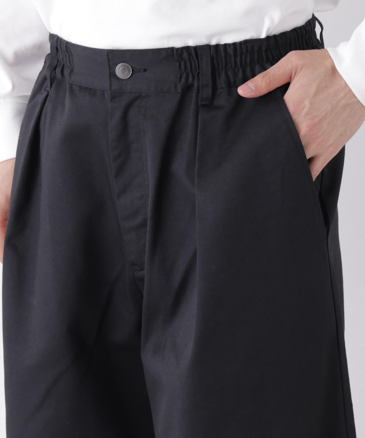 WEB限定/TCツイルワイドタックカーブパンツ 6726227216