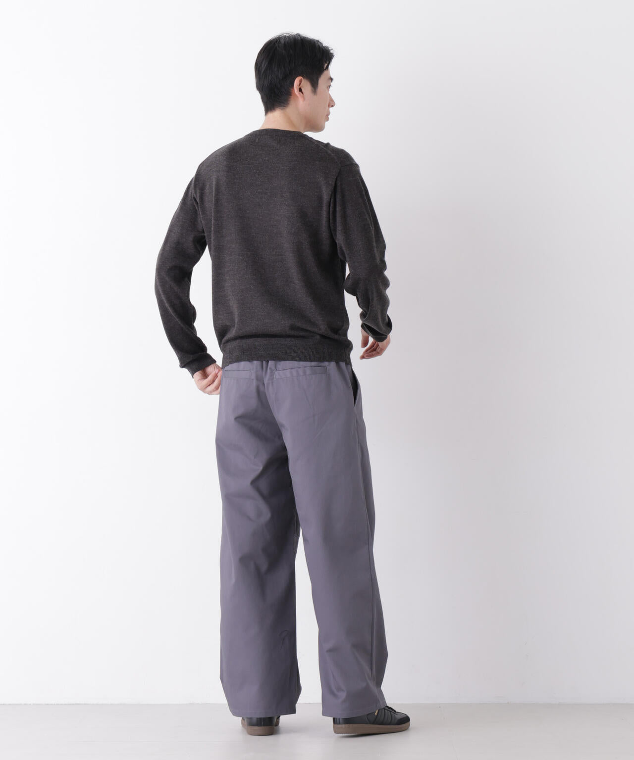 WEB限定/TCツイルワイドタックカーブパンツ 6726227216