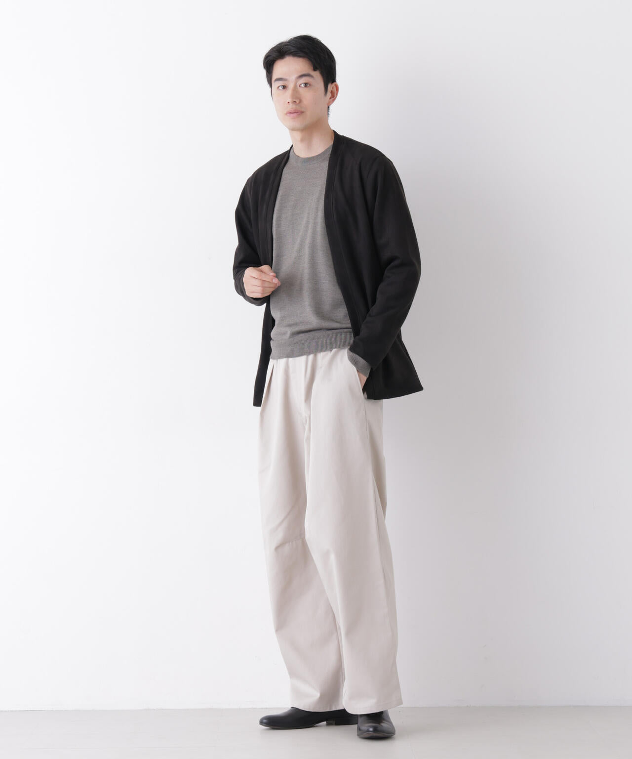 WEB限定/TCツイルワイドタックカーブパンツ 6726227216