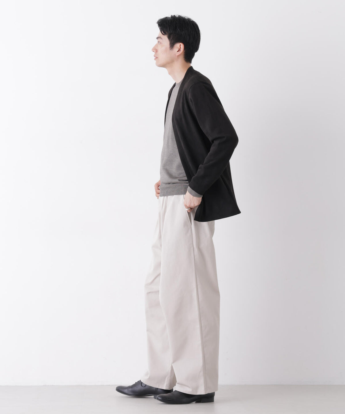 WEB限定/TCツイルワイドタックカーブパンツ 6726227216