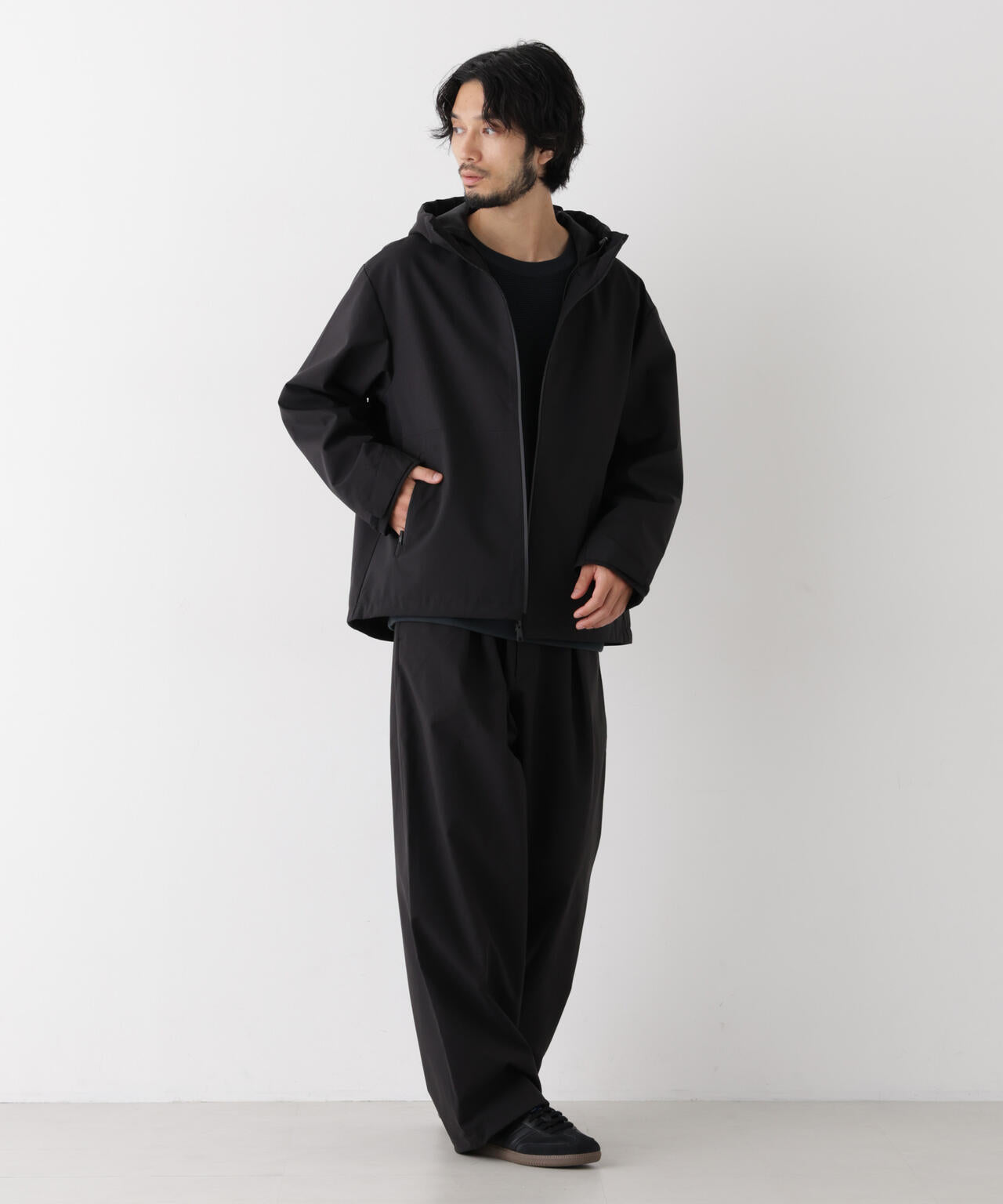 3レイヤー インタックワイドパンツ（セットアップ可）