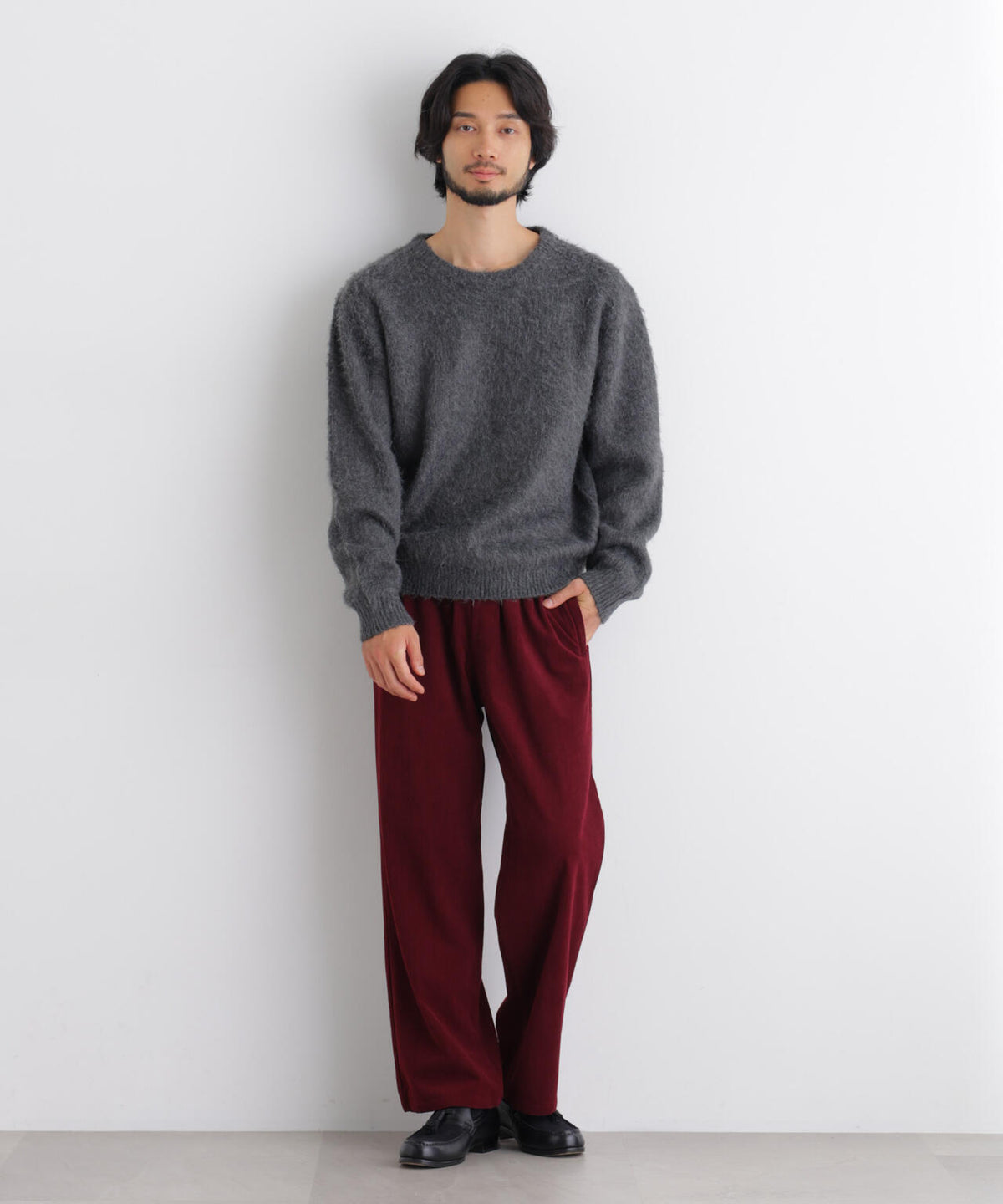 イージーワイドコーデュロイパンツ 6726227220
