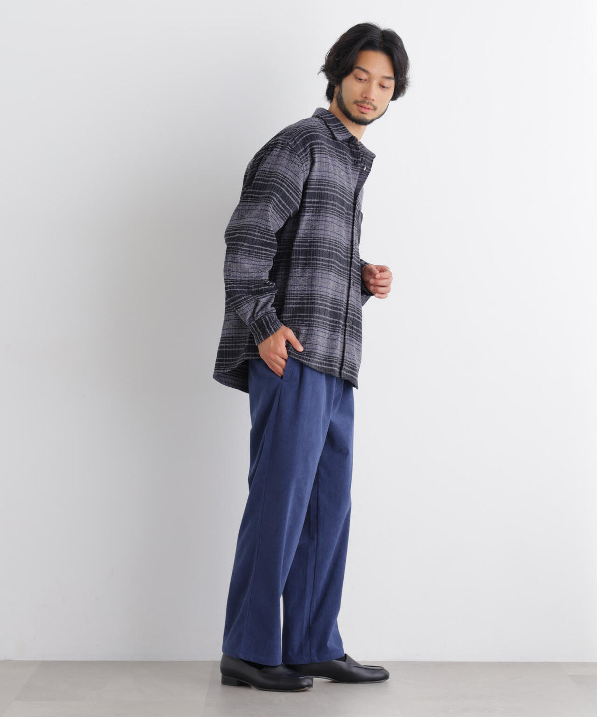 イージーワイドコーデュロイパンツ 6726227220