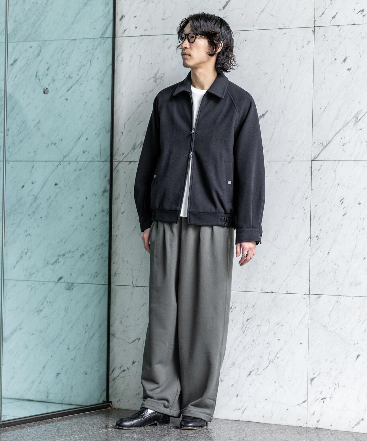 WEB限定/2タックワイドスウェットパンツ 6726227221
