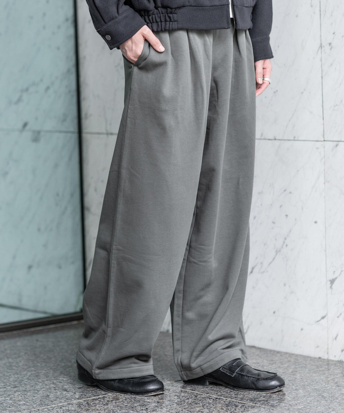 WEB限定/2タックワイドスウェットパンツ 6726227221