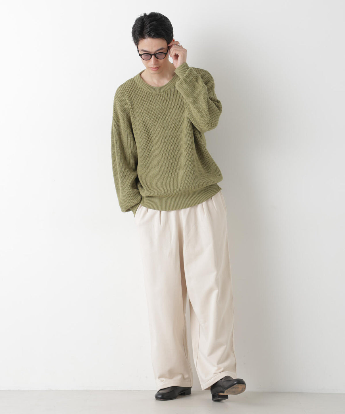 WEB限定/2タックワイドスウェットパンツ 6726227221