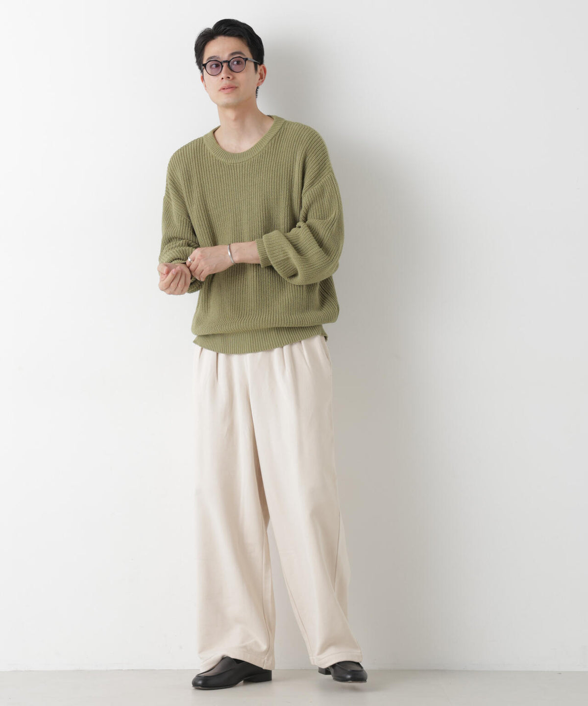 WEB限定/2タックワイドスウェットパンツ 6726227221