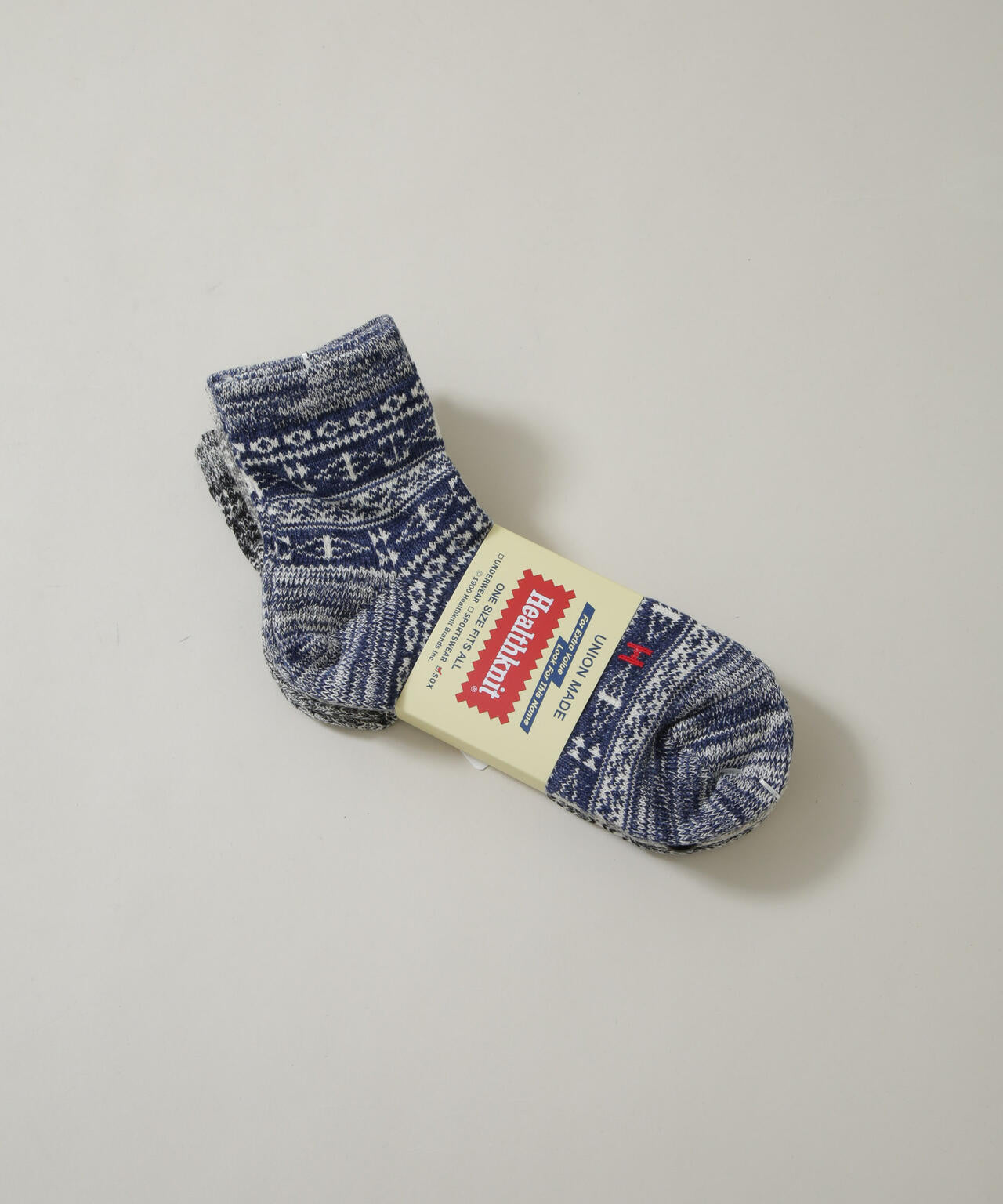 Healthknit/ジャガードソックス 3足セット