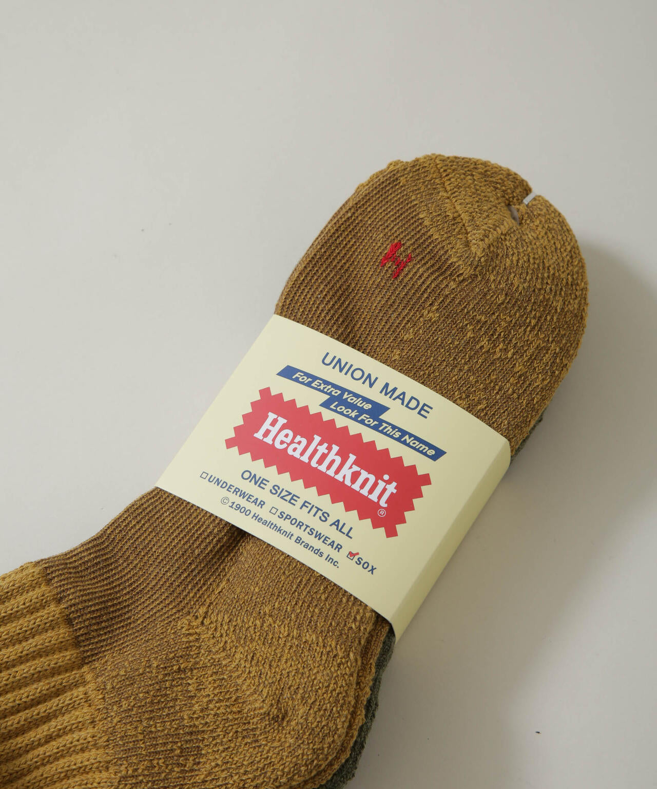 Healthknit/シンカーカラー無地ソックス 3足セット 6726251005
