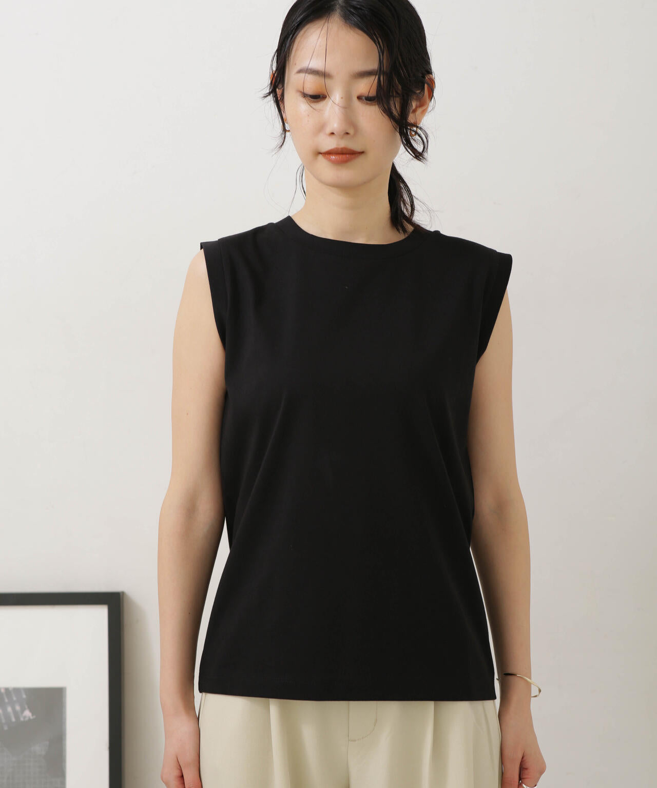 LB.04/汗染み防止加工 ノースリーブTシャツ 6733124326