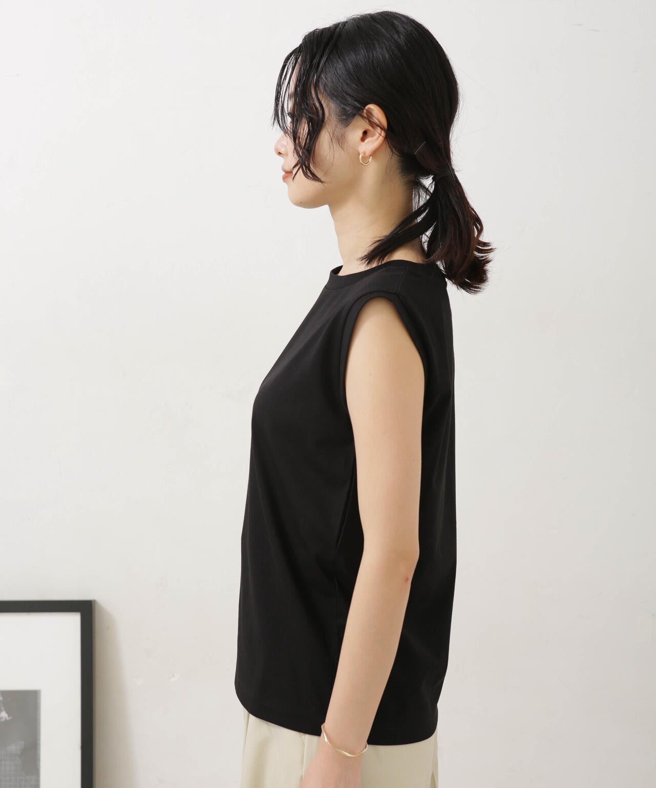 LB.04/汗染み防止加工 ノースリーブTシャツ 6733124326