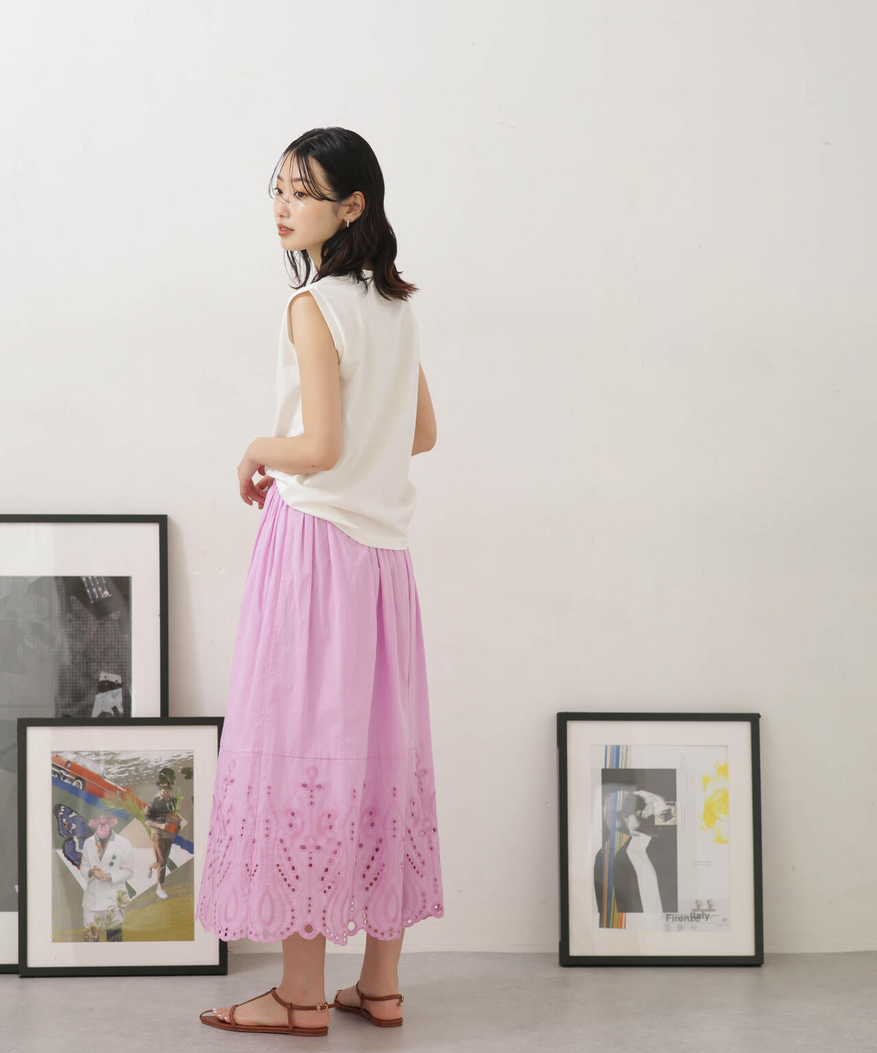 LB.04/汗染み防止加工 ノースリーブTシャツ 6733124326