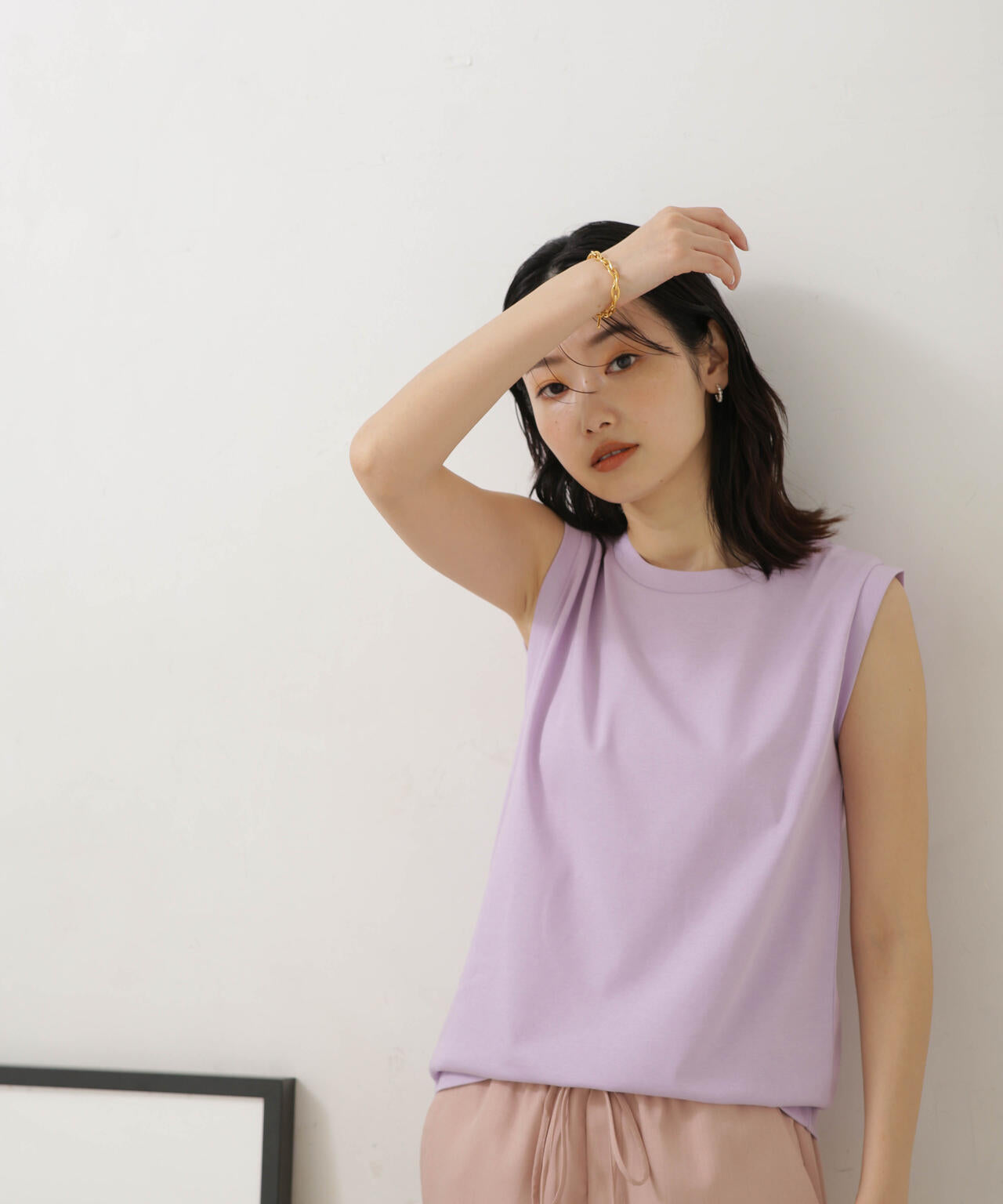 LB.04/汗染み防止加工 ノースリーブTシャツ 6733124326