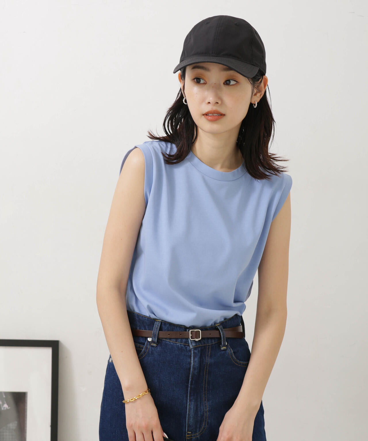 LB.04/汗染み防止加工 ノースリーブTシャツ 6733124326