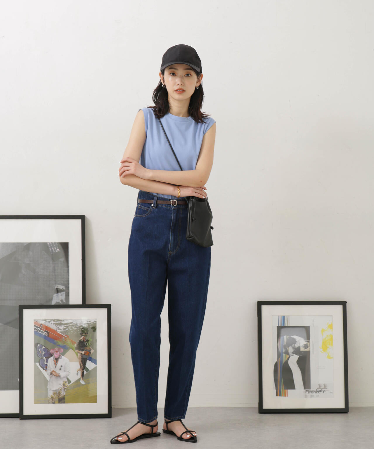 LB.04/汗染み防止加工 ノースリーブTシャツ 6733124326