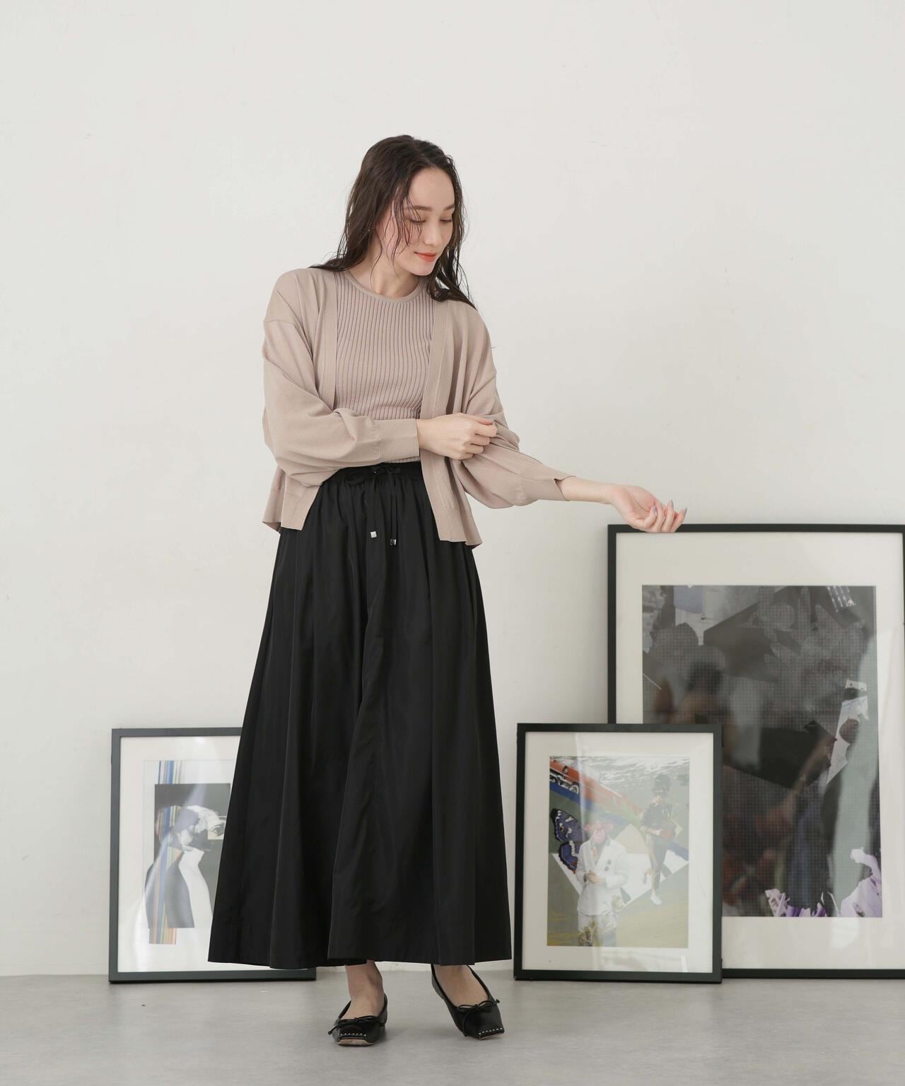 LB.04/タフタギャザーボリュームスカート 6733130314